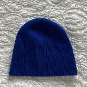 Women's Classic Blue Knit Beanie